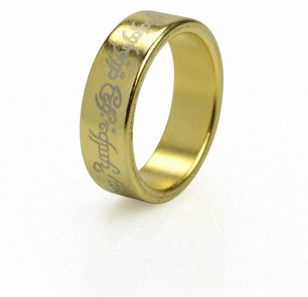Magnetic Ring with Gold Engraved Wizard PK Ring (Available in 7 inches) / Golden-Engraved Wizard PK Ring Magnetic Ring ---- Magic Trick, Party Trick, Magic Trick, Magic Kits
