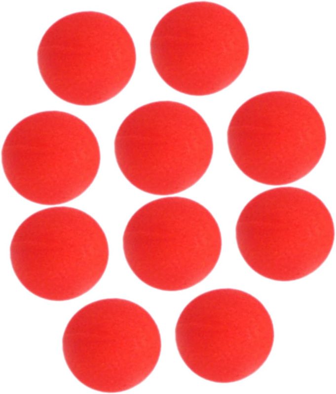Milisten Red Sponge Balls for Magicians 10 Pieces Accessories for Soft and Portable Tricks Ideal for Parties and Presentations