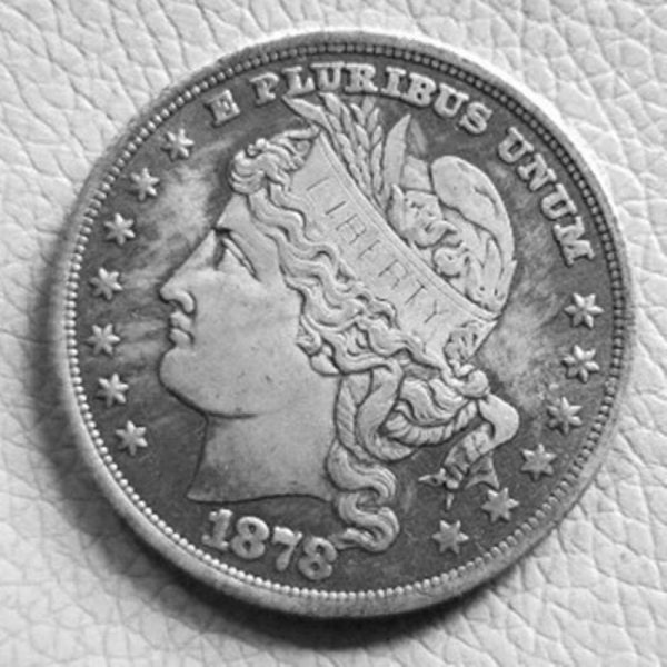 Moneda Conmemorativa del Regalo del dólar de Plata Antiguo de la Moneda de Morgan Americana de 1878