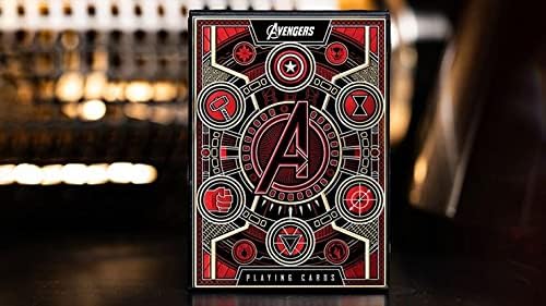 Murphy's Magic Supplies, Inc. Avengers Card Game - Red Edition of theory11 - Great Gift for Card Collectors