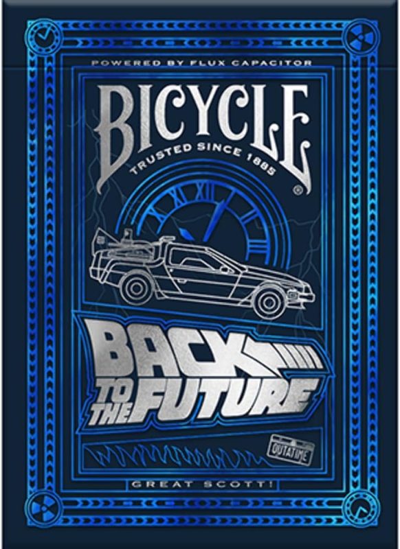 Murphy's Magic Supplies, Inc. Bicycle Back to the Future Playing Cards, Blue, Silver