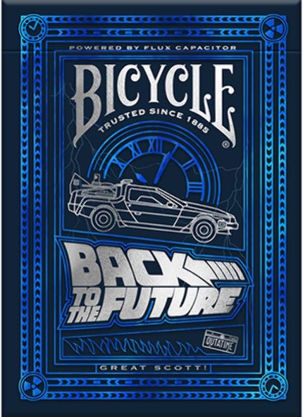 Murphy's Magic Supplies, Inc. Bicycle Back to the Future Playing Cards, Blue, Silver