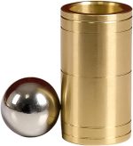 Mysterious Magic Trick with Tube Ball Brass Steel Ball Sinking into a Tube Illusions Close Up Accessories for Mentalist Magicians - Imagen 2