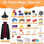 OSDUE Magic Game, 24+ Classic Magic Tricks, Magic Kit with Instruction Manual and Video Tutorial, Magic Secrets Game for Toddlers, Boys, Girls, Beginners - Imagen 2