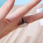 Rare Earth Classic Lady Ring Strong Magnetic Rings PK Magic Tricks Pro Magic Accessories Rings Sliver A - Imagen 2