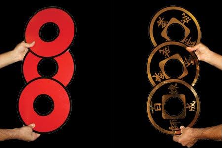 Rings to Chinese Coins by Tora Magic - Trick