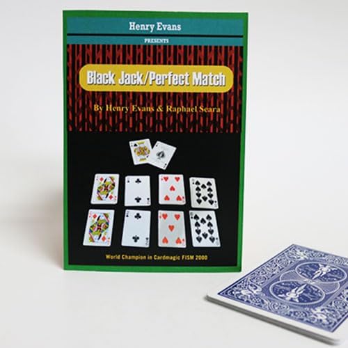 SOLOMAGIA Black Jack Match Blue (Gimmicks and Online Instructions) by Henry Evans and Raphael Seara