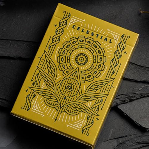 SOLOMAGIA Celestial Valor Playing Cards by Giovanni Meroni(Greenish Yellow)