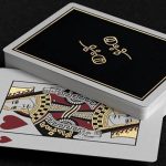SOLOMAGIA Gold Foil Black Roses Casino Playing Cards