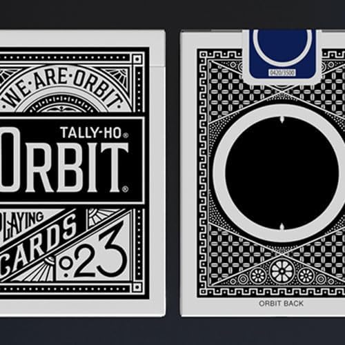 SOLOMAGIA Orbit Tally Ho Circle Back (Black) Playing Cards