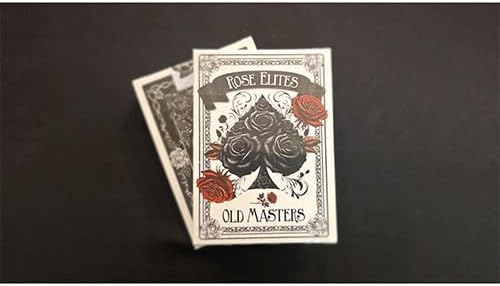 SOLOMAGIA Rose Elites - Old Masters (Black) Marked Deck Playing Cards