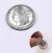 SUMAG 1 Piece Three Tricks Coin Folding Magic Coin Through Bottle Coin Close Up Tricks Accessories (Organ Coin Version)