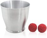 SUMAG Aluminum Chop Cup (Wide Mouth) Magnetic Chop Cup Magic Tricks Cup and Close-up Balls Magic Show Trick Props
