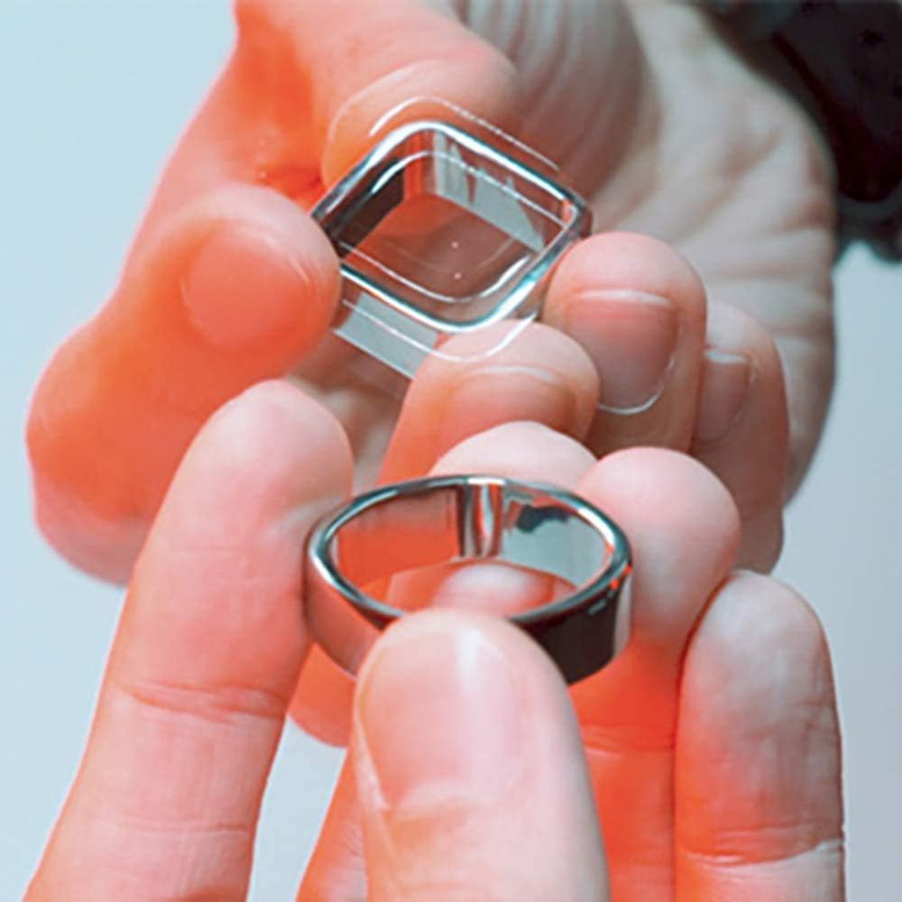 SUMAG Ambi Ring Magic Tricks Circle Square Magician Accessories First SUMAG Ambi Ring Magic Tricks Circle Square Magician Accessories First Square Street Optical Illusion Gimmick Props