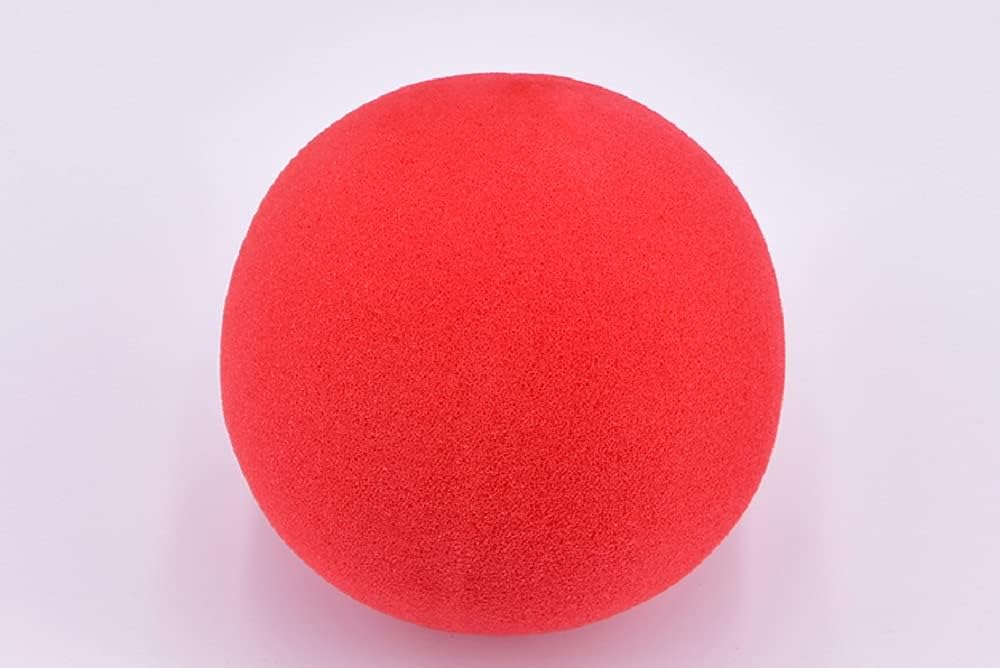 SUMAG Magic Tricks 10 Sponge Balls (10 cm, Red/Blue/Yellow Available) Close-up to Show Appearance/Disappear Magic Stage Illusion Trick (Red)