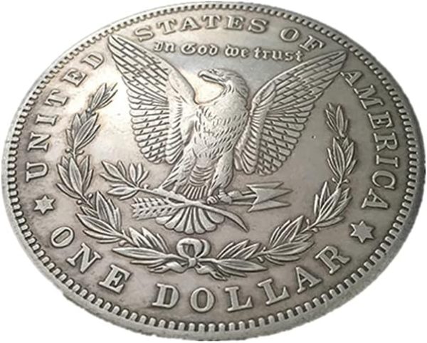 SUMAG Magic Tricks 1pc Jumbo Morgan Dollar (7cm) Wizard Close Up Street Illusions Accessories Appearing Vanishing Coin Magic (Silver)
