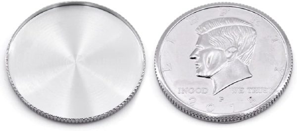 SUMAG Magic Tricks 4 Piece Expanded Shell Set (Half Dollar Head) Coin Disappear Magic Accessories Close Up