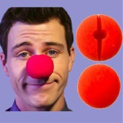 SUMAG Magic Tricks 5 Piece Red Sponge Clown Nose/Sponge Ball 2" Stage Street Bar Accessories Tricks Comedy Magic