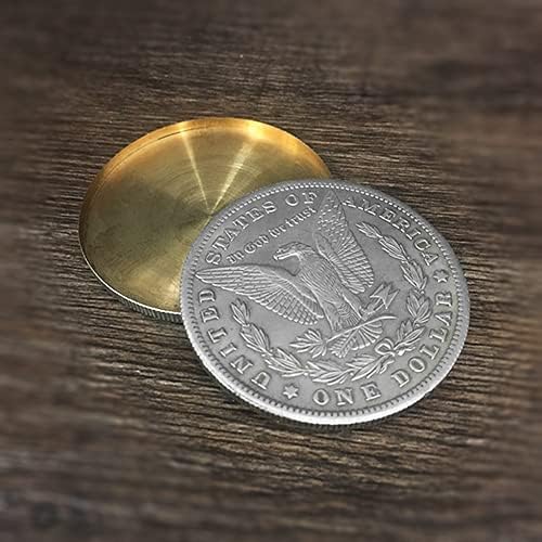 SUMAG Magic Tricks Morgan Dollar Coin Set with Expanded Shell for Disappearing Magic Near the Street Illusions Accessories for Fun Accessories
