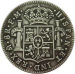 Spanish Silver Dollar Foreign Replica Commemorative Coin 8R 1776 Craft Coin Gift for Enthusiasts