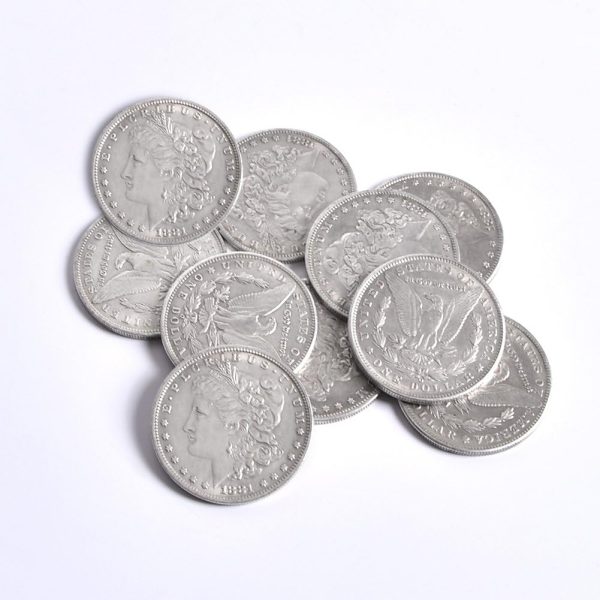 Steel Morgan Dollar (1.5" Dia) 10pcs / Lot - Trick, Coin, Magic Tricks, Props, Magic Accessories, Appearing/Disappearing, Illusion