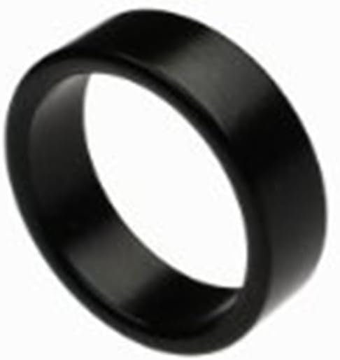 Strong Black Magnetic Ring PK Magic Tricks 18/19/20/21mm Finger Decoration Wizard Accessory for Vanish Coin Magic Close Up Street Gimmicks Props (19mm)