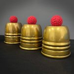 Super Cups and Balls (Brass/Aged) Magic Tricks Chop Cup Ball Appearing Disappearing Magic Close-up Illusions Tricks Mentalism Accessories