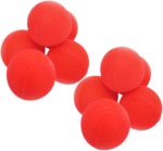 TOYANDONA 10piezas Bolas Esponja Roja Trucos Clásicas para Rendimiento y Comedia Disfraces Cosplay Accesorios De Mago