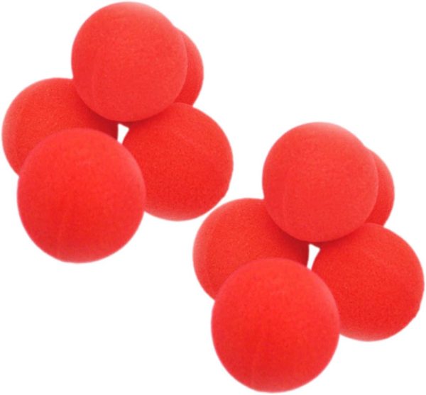 TOYANDONA 10piezas Bolas Esponja Roja Trucos Clásicas para Rendimiento y Comedia Disfraces Cosplay Accesorios De Mago