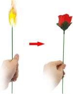 Torch to Pink, Magic Flower with Flame to Rose Look, Fire Magic Trick, Flame Looks Like Flower, Professional Wizard Accessories, Easy Magic Tricks, Mentalist Magic for - Imagen 2