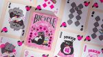 US Playing Card Co. Cat on Bike Card Game (Pink)