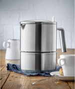 WMF Kult Italian Coffee Maker 300 ml 6 Cup Cromargan Matte Stainless Steel Induction Dishwasher Safe - Imagen 2