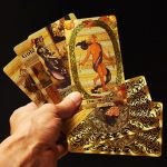 Waite Gold Foil 78 Piece Classic English Tarot Deck with Guide PVC Waterproof Design Medieval Style - Imagen 2