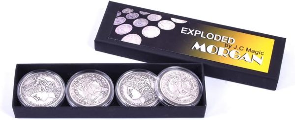 ZQION Explosiones Morgan Trucos de Magia Multiplicar Monedas Aparecer Desaparecer Truco de Magia Trucos de Mago Ilusión de Escenario