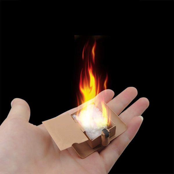 ZQION Hand Fire Double Hand Tricks Conjure Up Fire Magic Trick Party Stage Magic Props Illusions Magician Accessories, 2Pcs