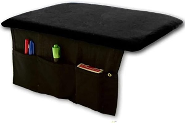 ZQION Presto Pad Professional Mat with Bag Magic Tricks Poker Pad Magic Props Coin Magic Gimmick Close Up Performance Pad (Black, 20X30cm)