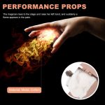 jojofuny Set of 2 Magic Flames in the Palm of Your Hand, Metal, for Real Street Tricks. - Imagen 2
