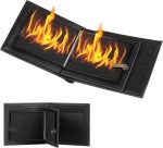 lalago Large Premium Magic Flaming Fire Wallet, Magical Flame Fire Wallet for Shows, Flame Wizard Trick Wallet, Magician Stage Street Imaginable Magic Show Requisisite