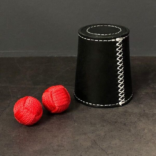leather cup chopping magic tricks appearing missing ball magic magician close-up illusions accessories tricks mentalism magic cup