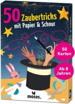 moses Paper and String Tricks: Ingenious Job for Children from 8 Years Old, Magic Box Replacement with 50 Easy to Demanding Wizard Ideas for a Magic Show, Color (9847)