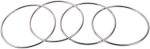 niceeshop (TM) Mystery Close Through Magic Four Rings Kit Connected with Instructions (Silver, Set of 4) - Imagen 2