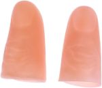 1 Pair Finger Decorations Statue Cow Novelty Hands Deceptions Halloween Stickers Thumb Lamp Trick Light Accessories Party Accessories