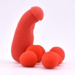 1 Set Sponge Brother with 4 Pcs Red Sponge Balls Magic Tricks Fun Stage Street Illusion Accessories Accessories Mentalism