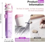 1 x Unicorn Retractable Eraser for Children, Stationery for Children's Parties, School, Home, Office (Purple) - Imagen 2