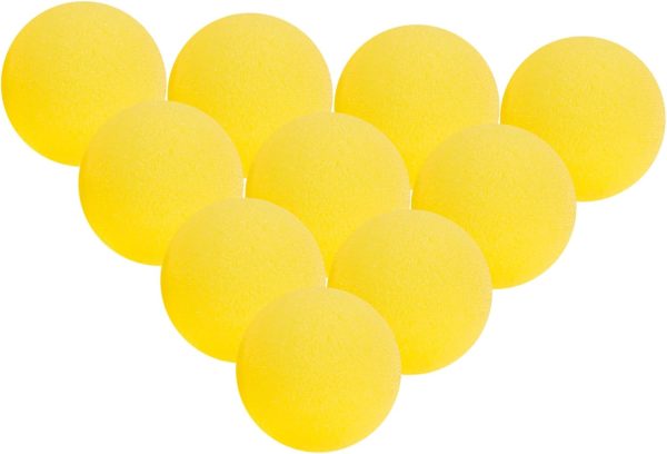 10 Piezas Bolas de Esponja Redondas Suaves para y Cosplay Accesorios para Trucos de Decoración para Fiestas y Festivales Amarillo