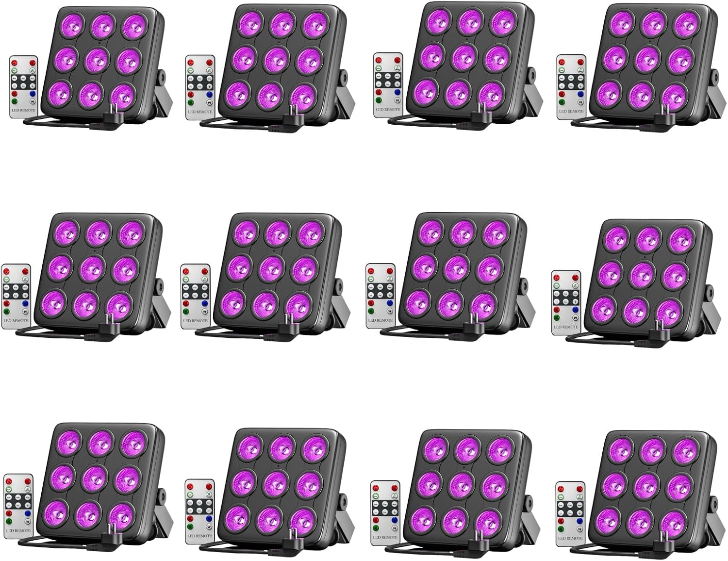 10PCS 45W RGBW Par LED, LED Stage Light, Party Lights 10PCS 45W RGBW Par LED, LED Stage Light, Party Lights with Sound Activation Mode with Remote Control and DMX 8CH, for Architectural Lighting of Discotheques Stages Wedding
