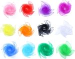 12 Juggling Handkerchiefs, 60 x 60 cm, Multicoloured, Circus Games for Babies, Nursery, Dance Scarves, Juggling Scarves Square, for Children Girls Party Activities Decoration
