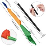 12 PCS Magic Wand with 2 Silk Handkerchiefs 4 Colors Funny Magic Tool Black and White Magic Wand Funny Magic Stick for Children Magic Wand Wizard for Party - Imagen 2