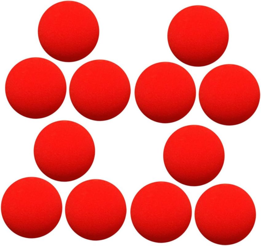 12 Pieces Magic Sponge Ball Game Accessories Sponge Balls Cosplay Accessory Party Tricks Tricks Prop Small Balls Sponge Ball Red