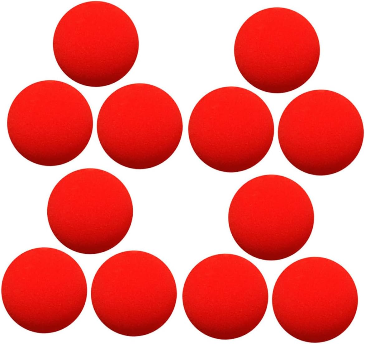 12 Pieces Magic Sponge Ball Game Accessories Sponge Balls Cosplay 12 Pieces Magic Sponge Ball Game Accessories Sponge Balls Cosplay Accessory Party Tricks Tricks Prop Small Balls Sponge Ball Red